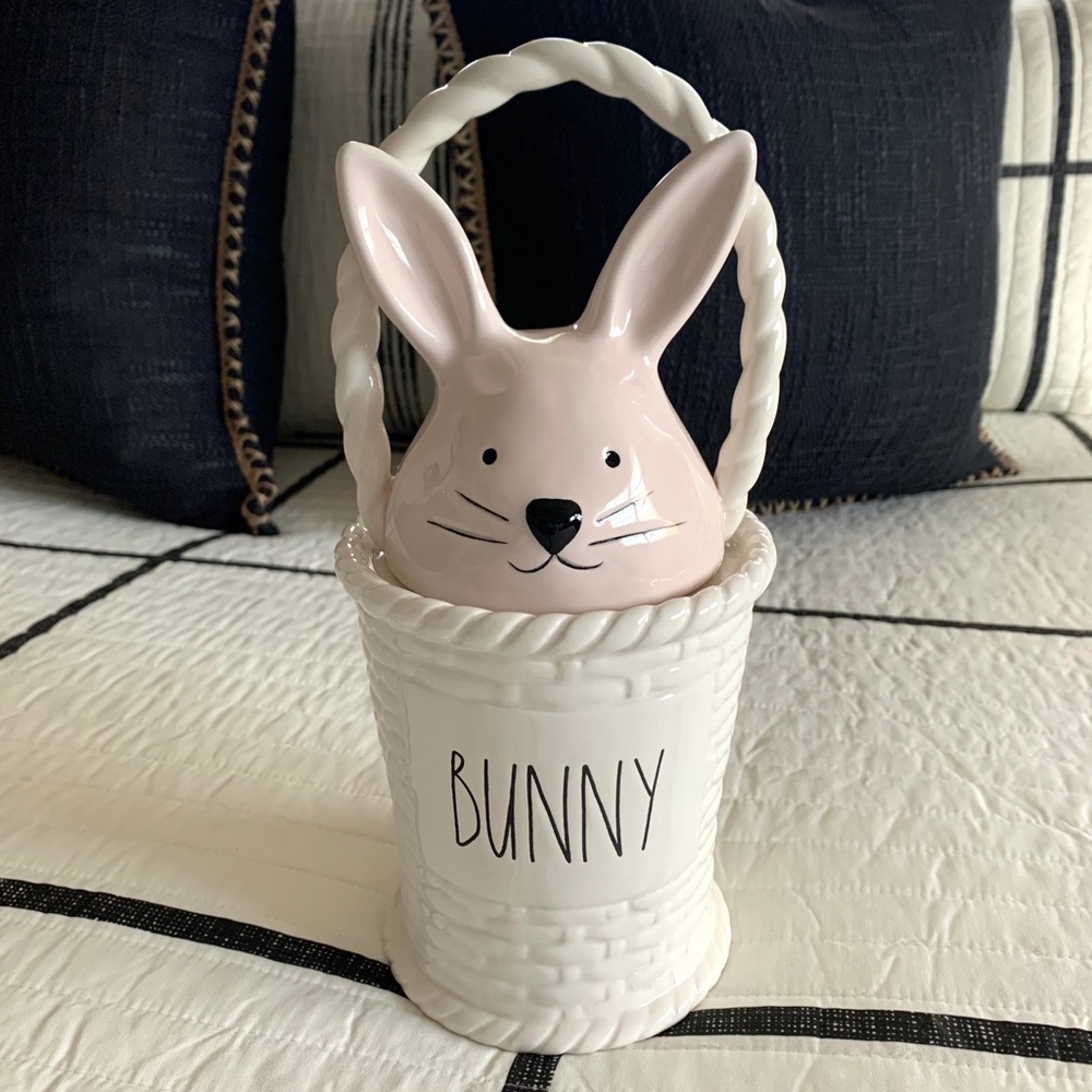 Rae Dunn ‘BUNNY’ Basket Canister